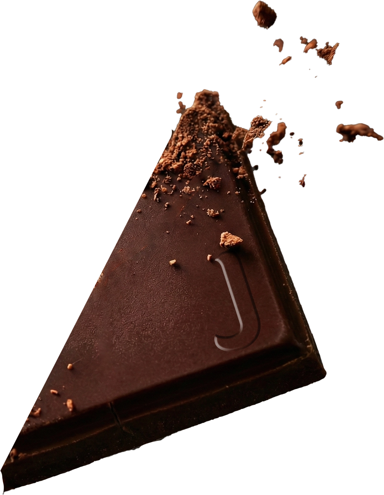 قطعة الشوكولاتة اليمنى